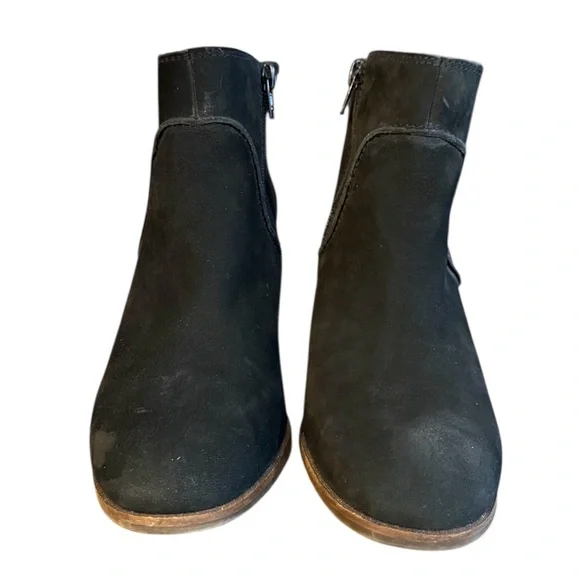 Lucky Brand Zanta Black Wedge Ankle Booties Women’s Size 7 - Picture 4 of 9